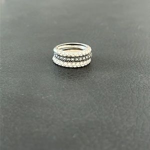 Judith Jack Sterling Silver Stackable Rings, Size 6